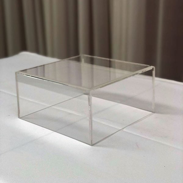 Clear Acrylic Box Riser - 2 - Hire Melbourne