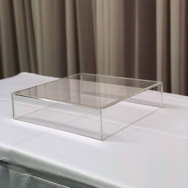 Clear Acrylic Box Riser - 4 - Hire Melbourne