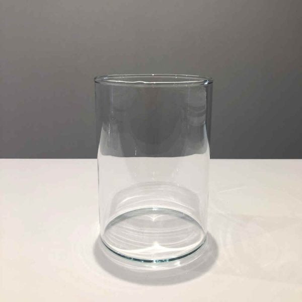 Clear Cylinder Vase - 17.5cmH x 12cmD - Hire Melbourne