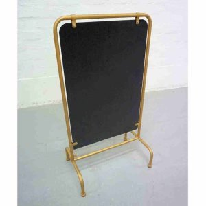 Free standing chalkboard with gold framing