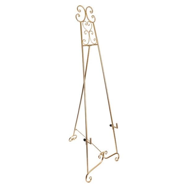 Gold easel with swirl detail - Image 4