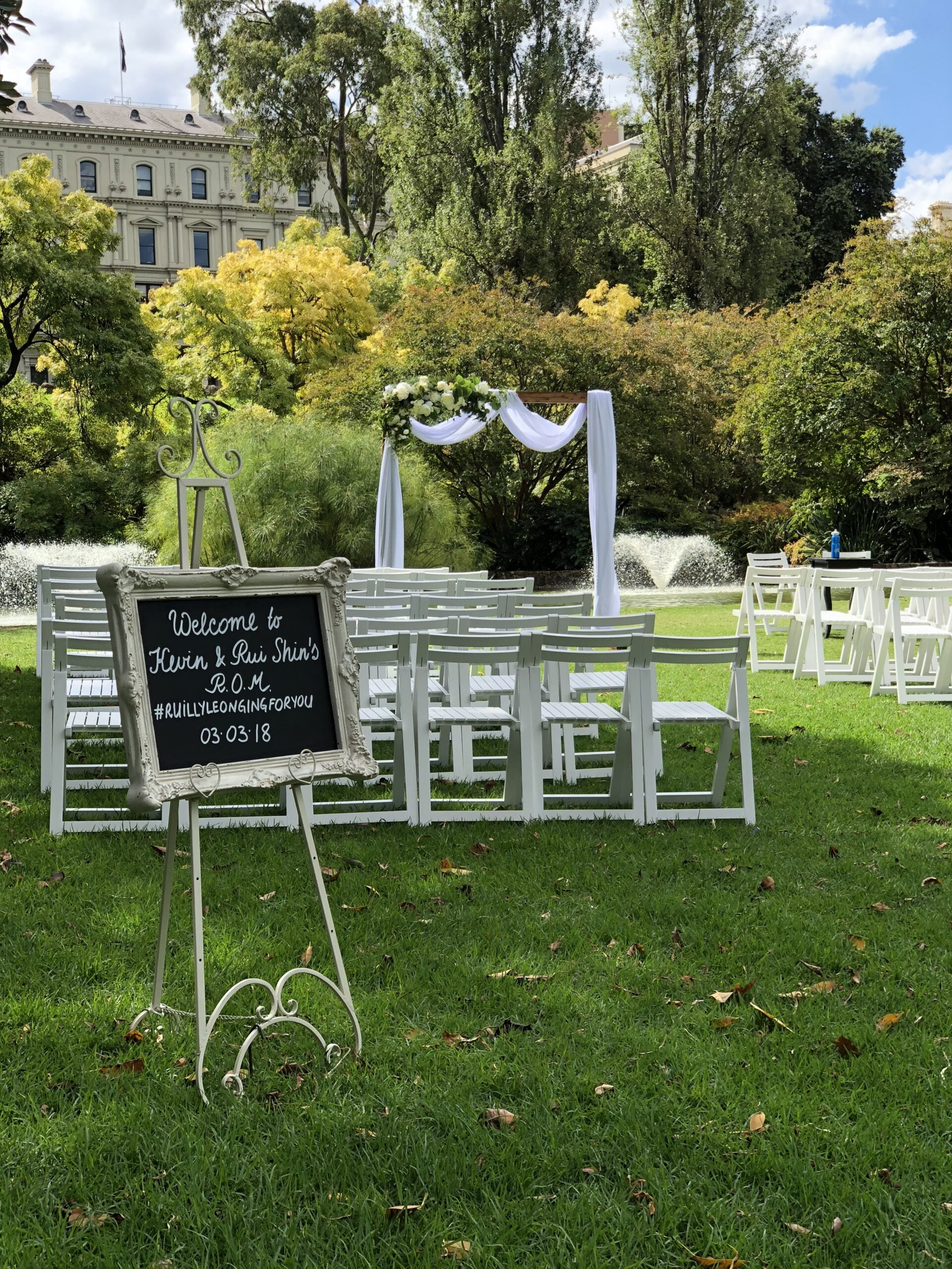Dolphin Fountain at Treasury Gardens, East Melbourne