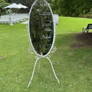 Free Standing Oval Mirror