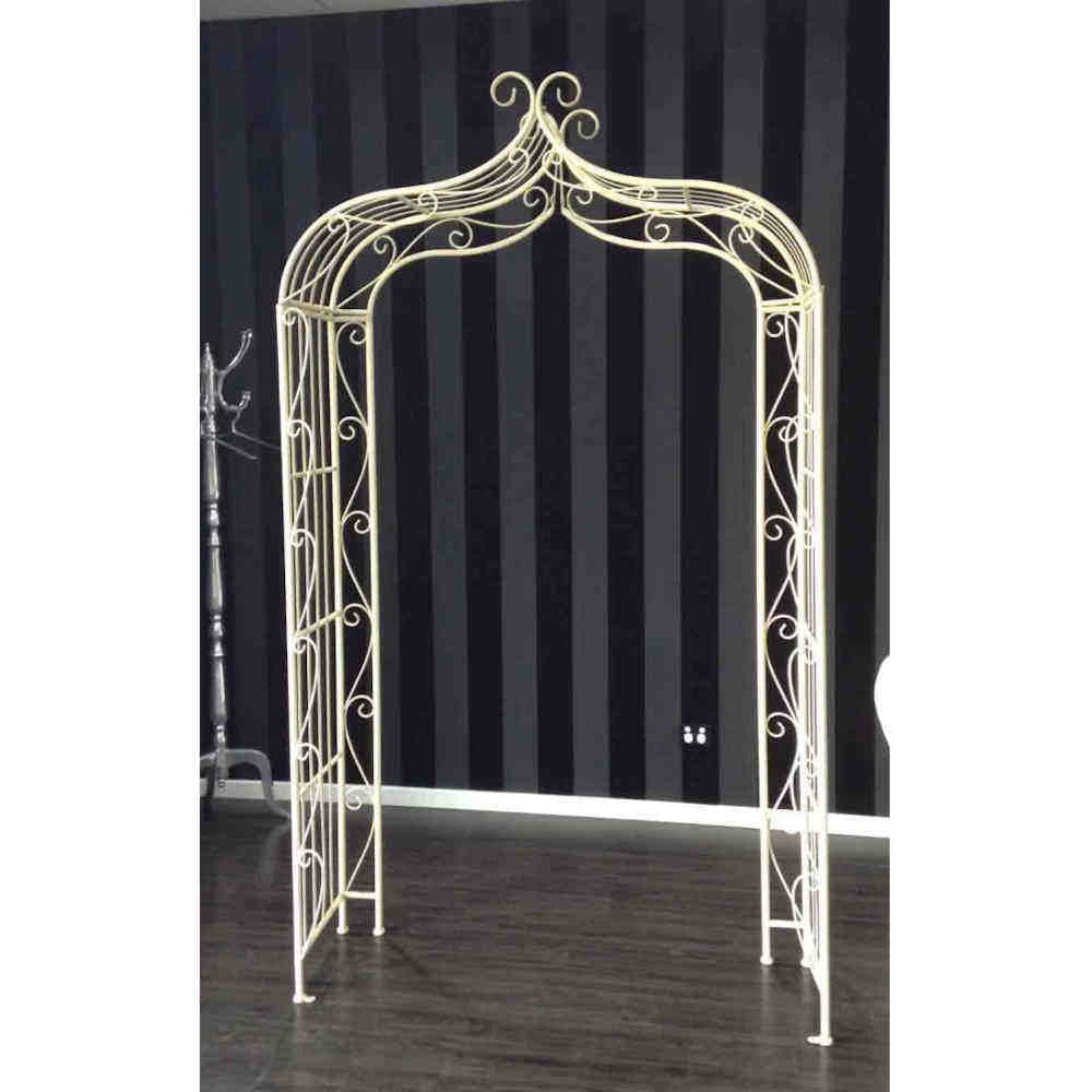 Plain Ivory Arch with Peak - Weddings of Distinction - Hire Melbourne