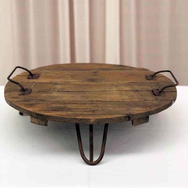 Rustic Brown Cake Stand - 2 - Hire Melbourne