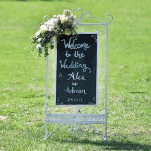 Short White Lace Chalkboard - 4 - Hire Melbourne