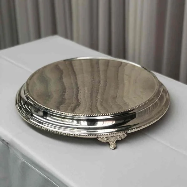 Silver Vintage Cake Stand - 1 - Hire Melbourne