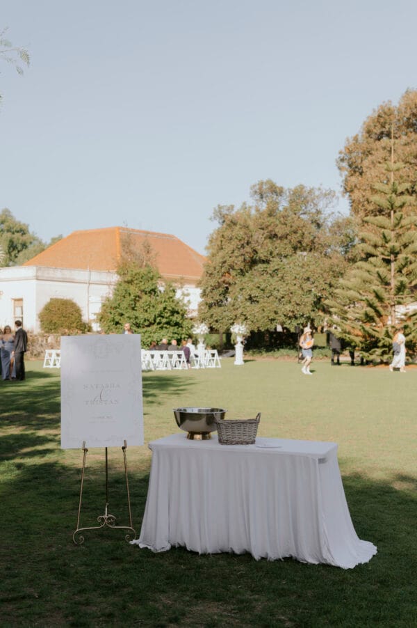 Reception Signing Table Signing table with cloth - Rectangle - Weddings of Distinction - Hire ...