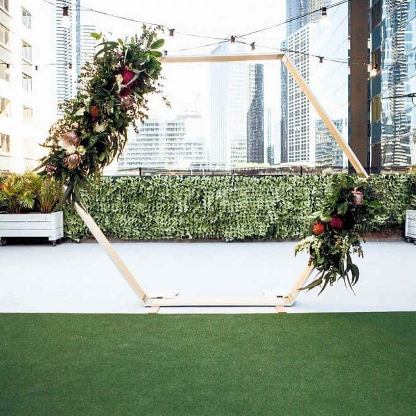 Timber Hexagon Arch - 2 - Hire Melbourne