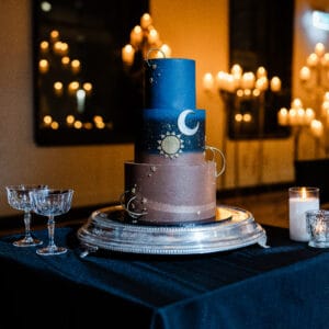 Silver Vintage Cake Stand