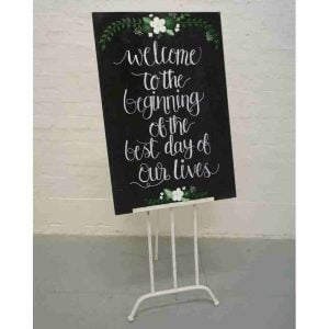 Welcome to the beginning of the best day of our lives Sign