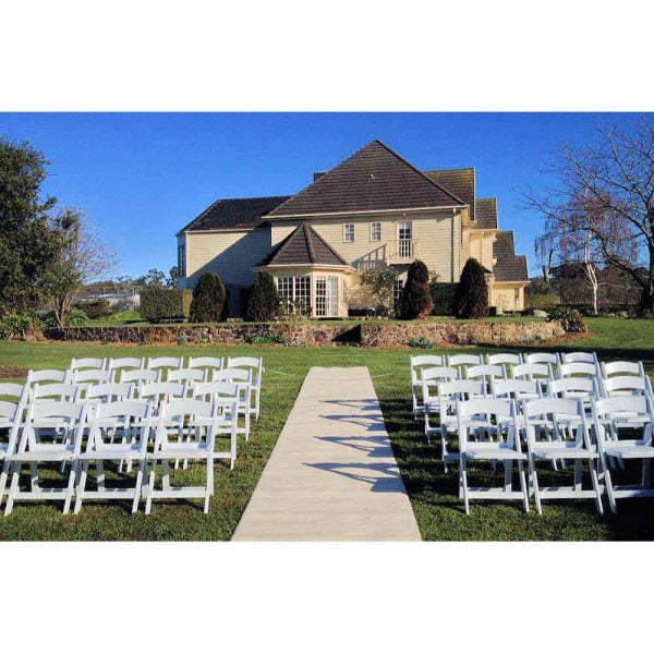 White Americana Padded Chair