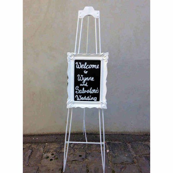 Baroque white frame with chalkboard