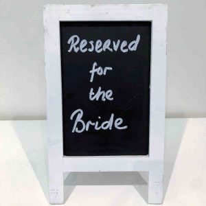 White Frame Mini Chalkboard - Hire Melbourne