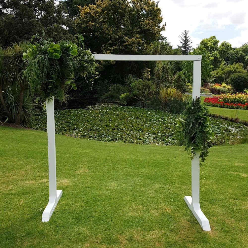 White Wooden Arbour 2m Weddings Of Distinction White Wooden Arbour 2m Weddings Of Distinction