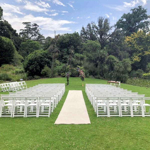 White Wooden Chairs - 6 - Hire Melbourne