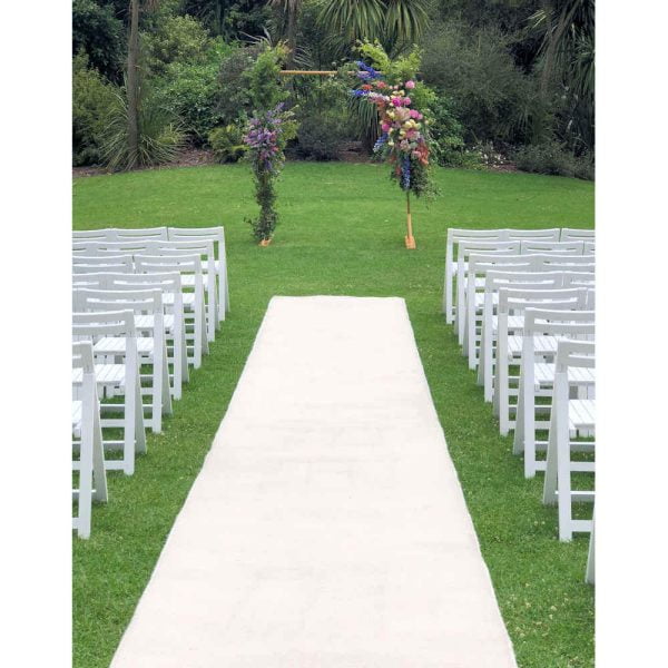 White Wooden Chairs - Weddings of Distinction