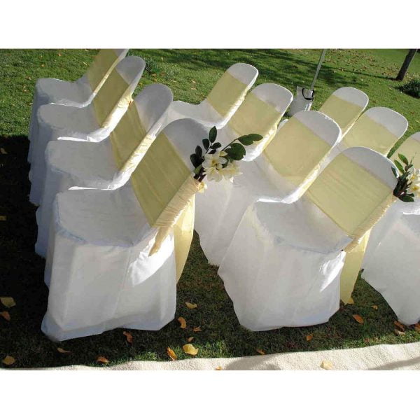 Garden Chairs with Covers and Sashes