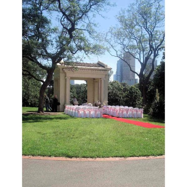 Garden Chairs with Covers and Sashes