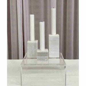 Marble Cube Candleholders 1WB