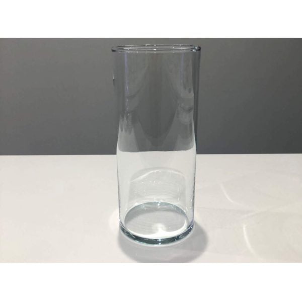 Clear Cylinder Vase 23cmH x 10cmD