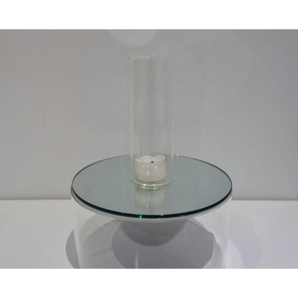 Clear tall cylinder tea light votive