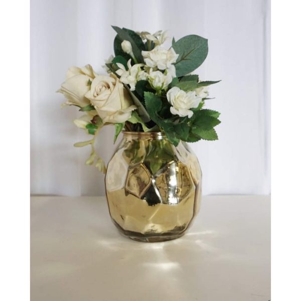 Gold Geometric Vase 1 WB