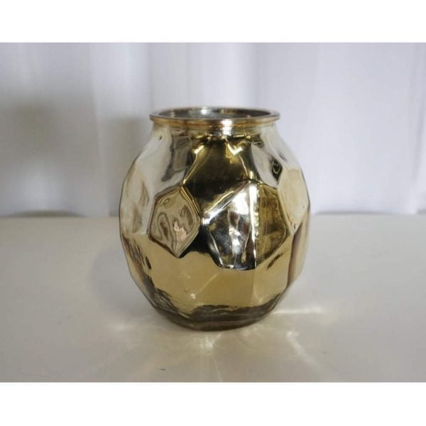 Gold Geometric Vase 2 WB