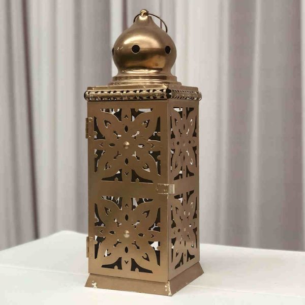 Moroccan Gold Lantern - Image 2