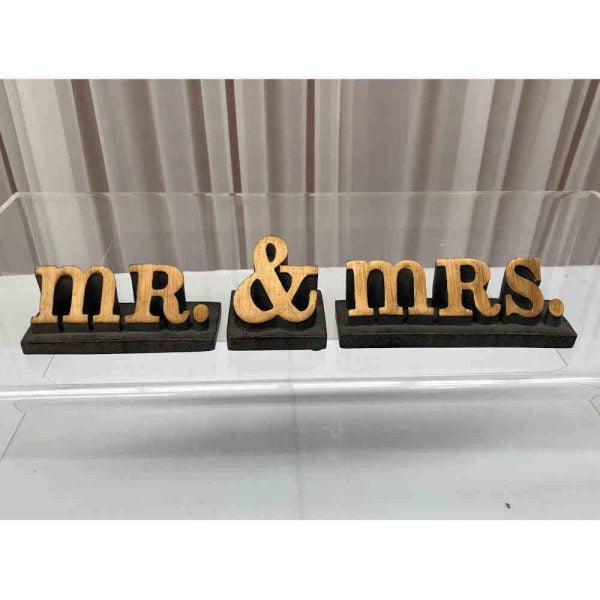 Gold ‘Mr & Mrs’ Mini Blocks