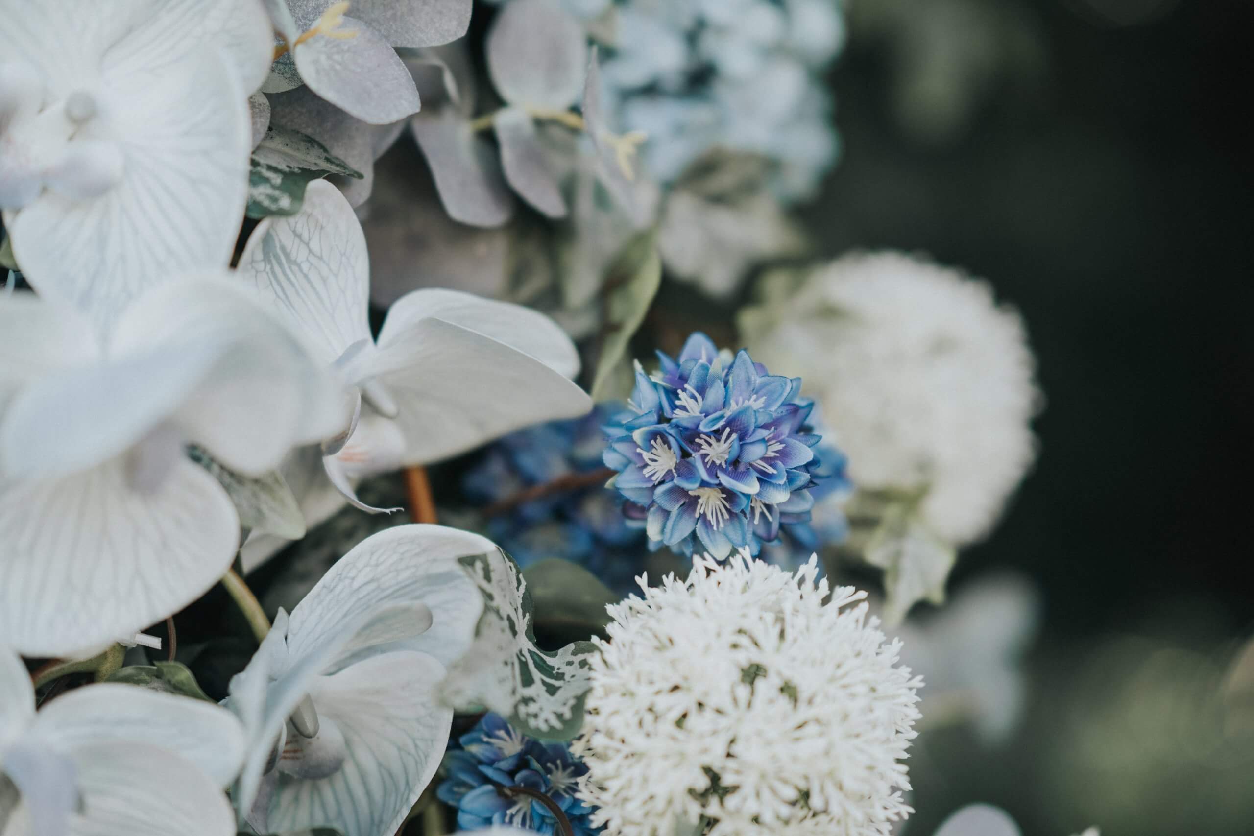 Something Blue Silk Floral Arrangement - Weddings Of Distinction
