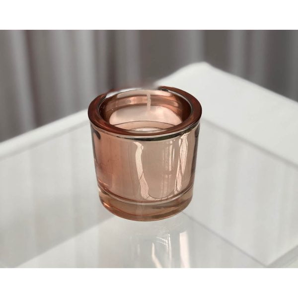 Rose Gold Mirror Tealight Votive 2wb