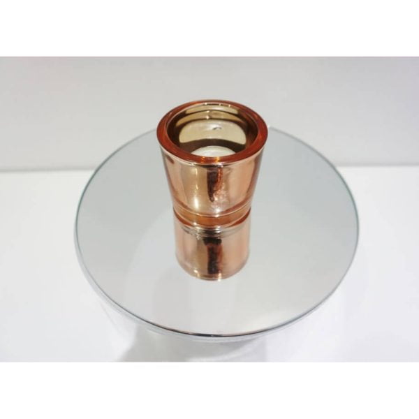 Rose gold mirror tea light votive - Image 4