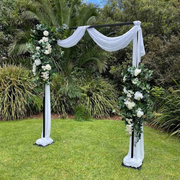 Silk Textured Foliage Arrangement with Pops of Silk White Flowers - 2 - Hire Melbourne.png