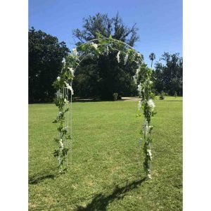 Silk white wisteria garland