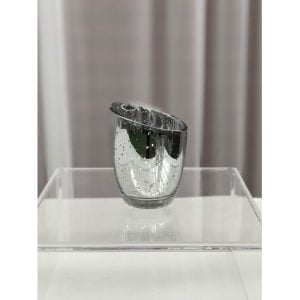 Silver Angled Mercury Tealight 1wb