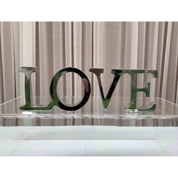 Silver ‘LOVE’ Sign