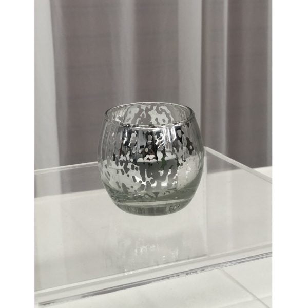 Silver Mercury roly poly Tealight 2wb