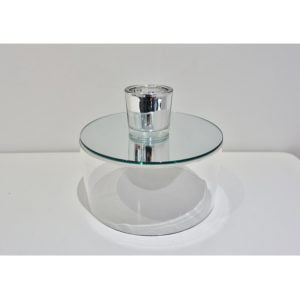 Silver Mirror Tealight Votive 1wb