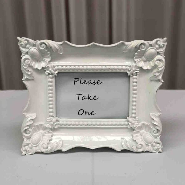 White Baroque Frame - 1 - Hire Melbourne