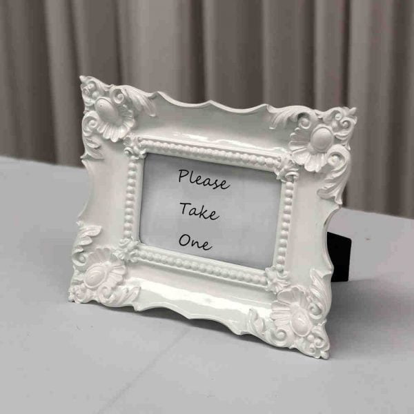 White Baroque Frame - 2 - Hire Melbourne