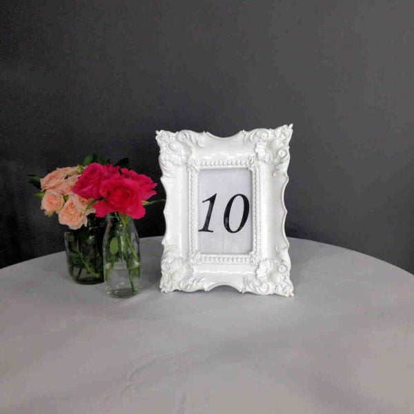 White Baroque Frame - 3 - Hire Melbourne