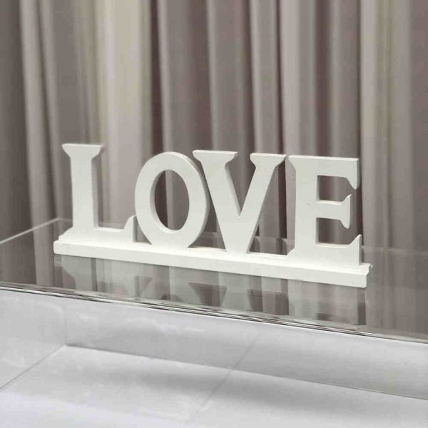 White “LOVE” Sign - Image 2