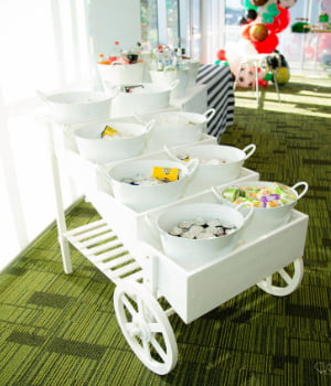 web - 4 Tier Wooden Cart - 2 - Hire Melbourne