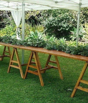 web - Timber Table with A-Frame Legs - 1 - Hire Melbourne