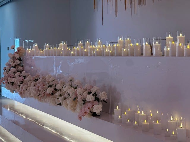 Pillar LED candles (flameless) in glass – exposed “flame” - Image 3
