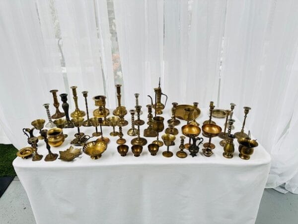 Vintage brass assorted props