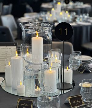 LED Candle Centrepiece hire