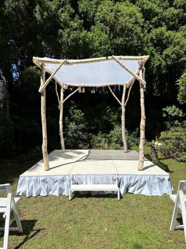 Whitewashed Timber Stage - Image 2