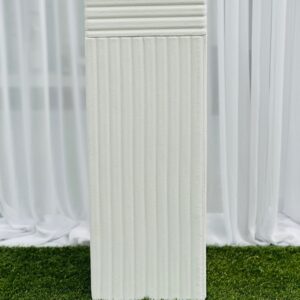 White panelled pedestal